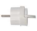 Stikprop vinkel schuko mini hvid - Elworks